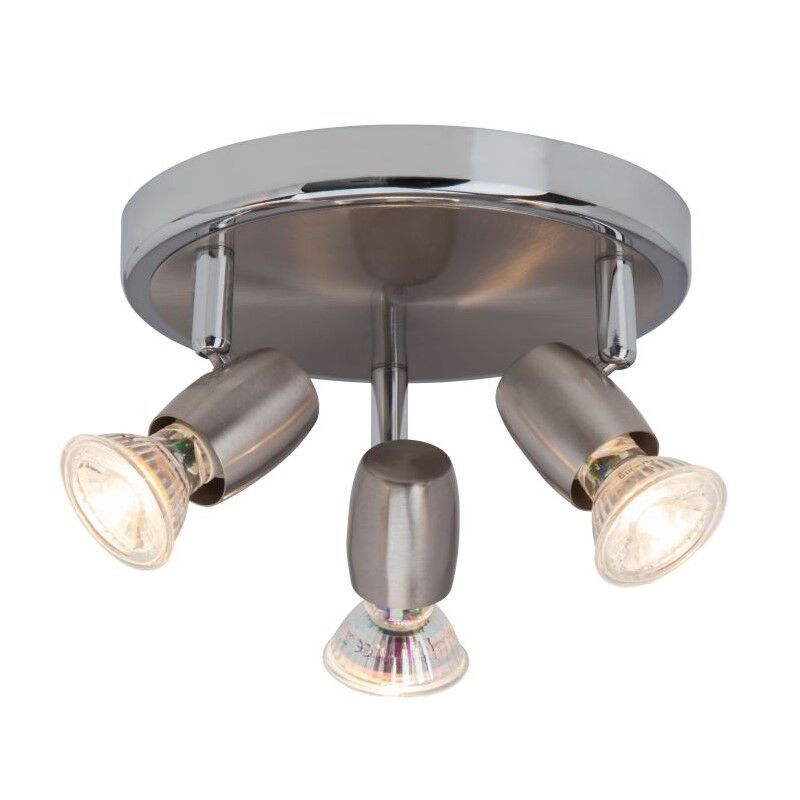 Foco de techo cromado de metal, Wietse, 7W, 3000K LED Foco de techo cromado de metal, Wietse, 7W, 3000K LED