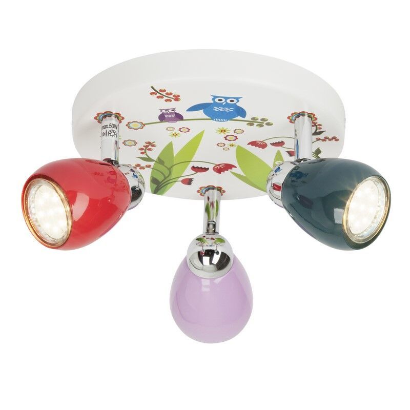 Foco de techo infantil multicolor de metal, Bauke