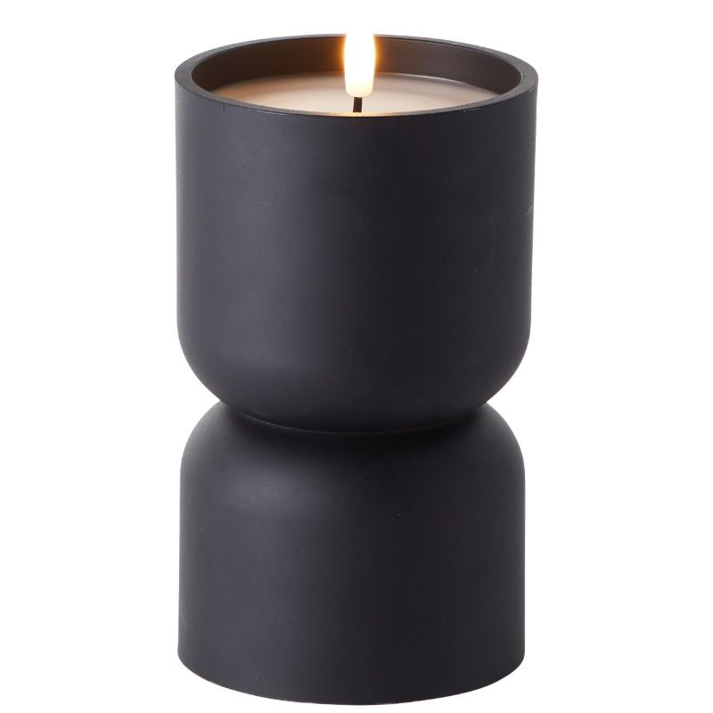 Lámpara de mesa exterior negra de plástico, Zaki, 2700K LED, IP44