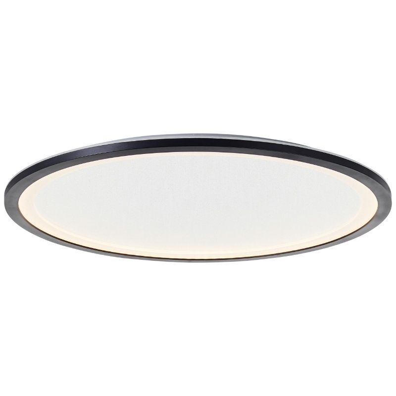 Lámpara de techo panel LED negra moderna, Yamal, 36W, ajustable entre luz blanco cálido y frío LED, con mando a distancia Lámpara de techo panel LED negra moderna, Yamal, 36W, ajustable entre luz blanco cálido y frío LED, con mando a distancia