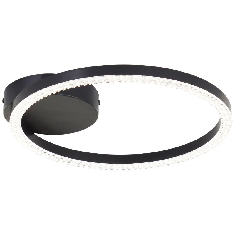 Lámpara de techo negra diseño, Maladon, 12W, 4000K LED Lámpara de techo negra diseño, Maladon, 12W, 4000K LED