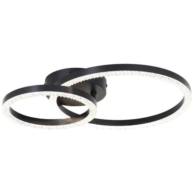 Lámpara de techo negra diseño, Maladon, 20W, 4000K LED