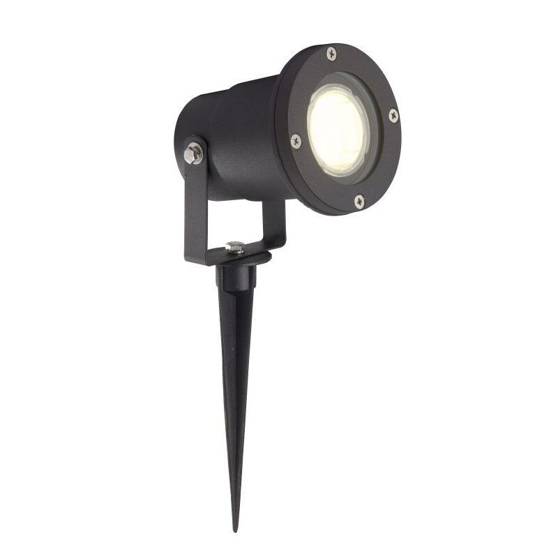 Estaca para jardín negra de aluminio, Shanna, IP44