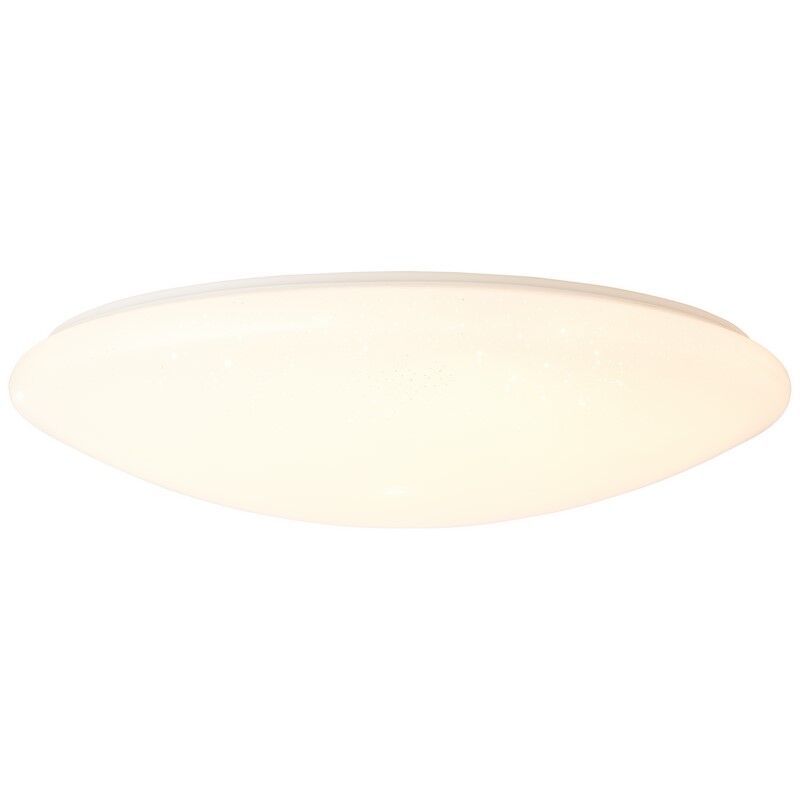 Lámpara de techo blanca diseño, Djalissa, 60W, ajustable entre luz blanco cálido y frío LED, con mando a distancia