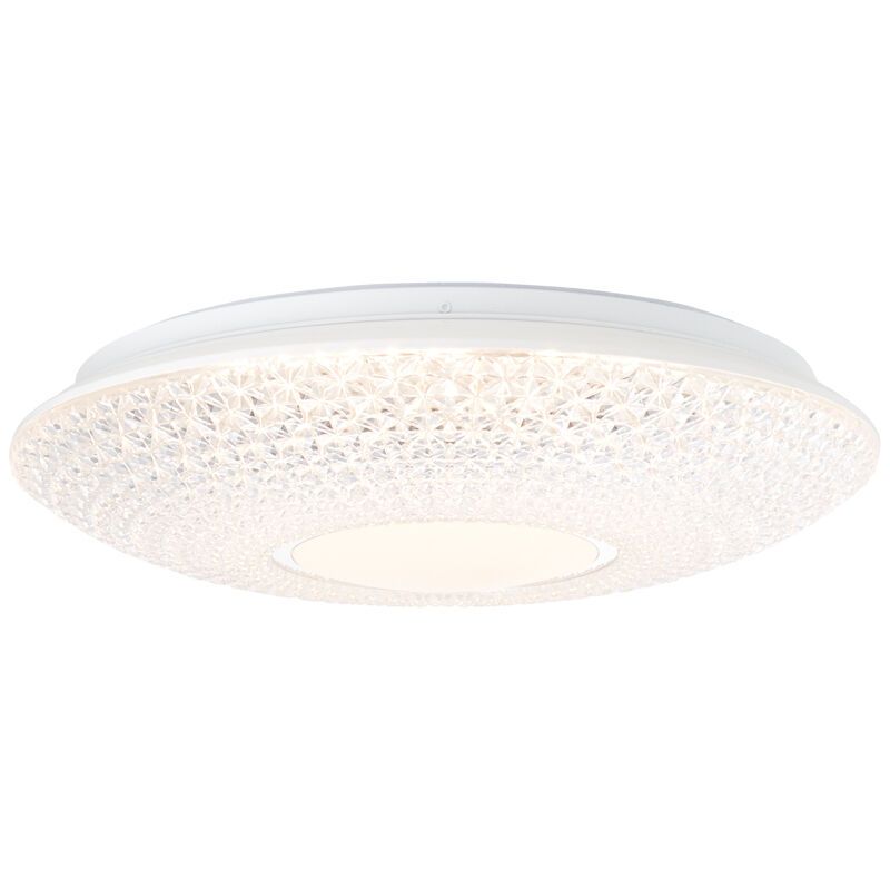 Plafón de techo cromado diseño, Kaz, 24W, 3000K LED