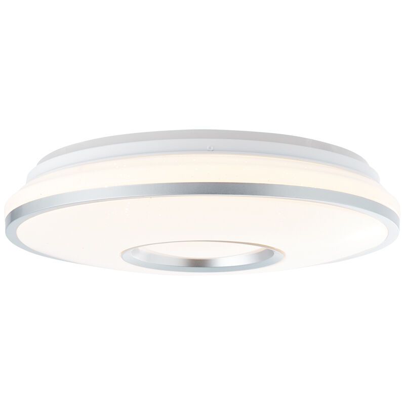 Plafón de techo blanco moderno, Guled, 24W, color de luz ajustable LED, con mando a distancia