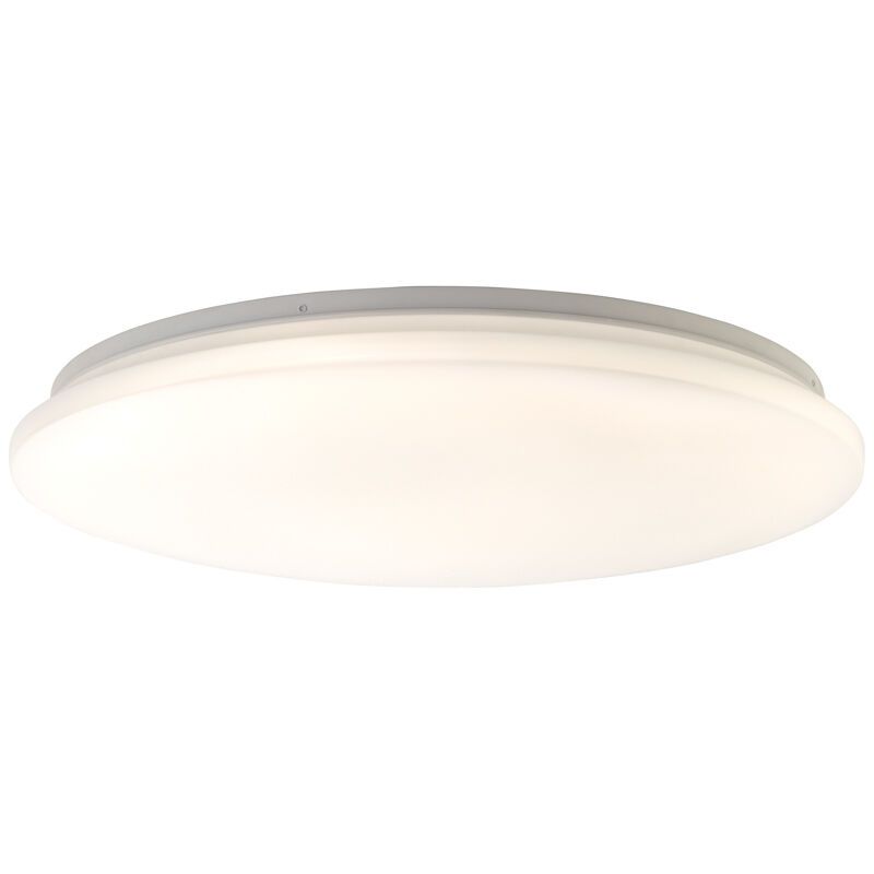 Plafón de techo blanco de plástico, Julie, 36W, ajustable entre luz blanco cálido y frío LED, con mando a distancia