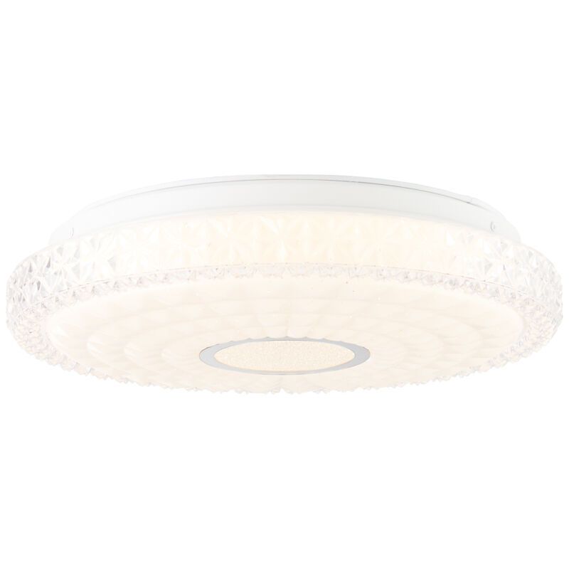 Plafón de techo cromado diseño, Jenine, 12W, 3000K LED