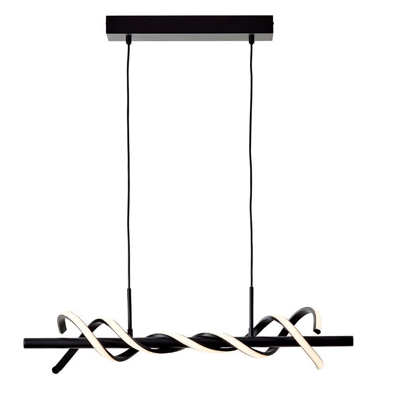 Lámpara colgante negra moderna, Quang, 16W, 3000K LED Lámpara colgante negra moderna, Quang, 16W, 3000K LED