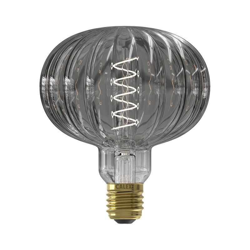 Calex bombilla LED filamento E27 regulable Metz, gris, 4W, 2000K