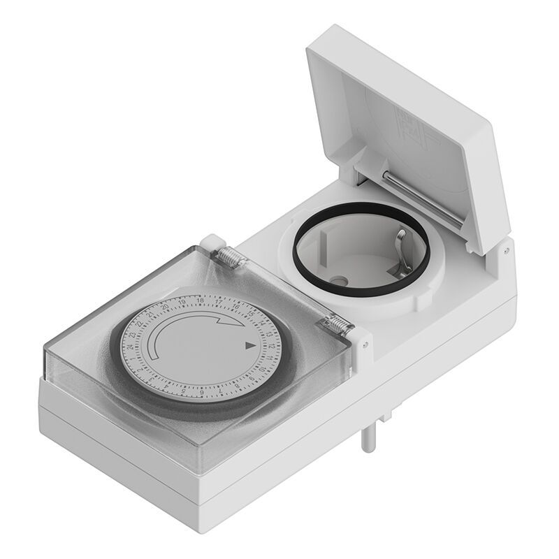 Enchufe de pared con temporizador impermeable de 24 horas, IP44