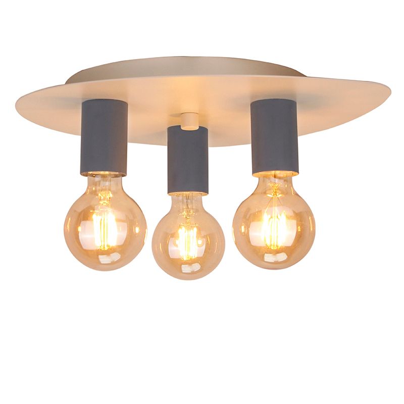 Lámpara de techo azul de metal, Leilani