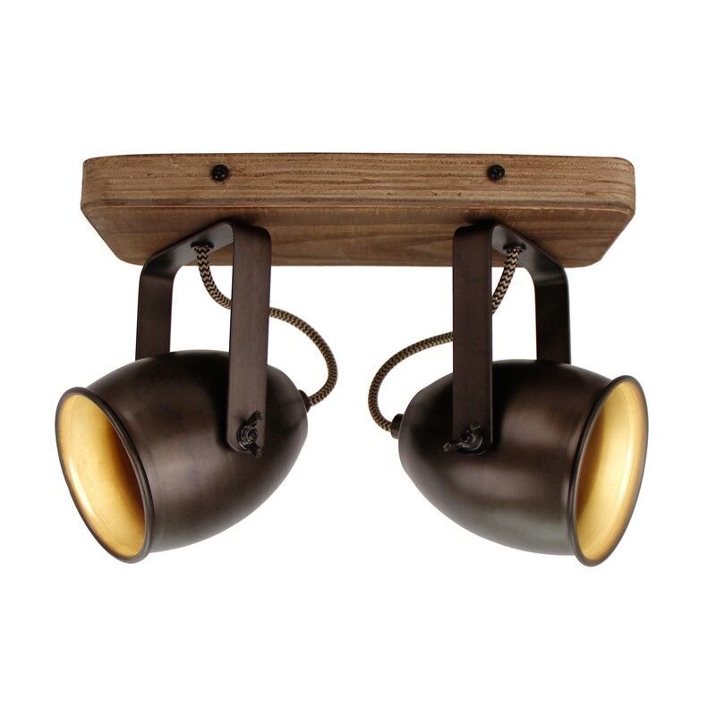 Foco de techo negro vintage, Chanice