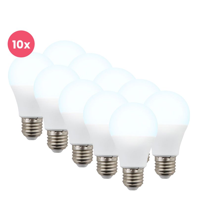 10 pack Lagiba bombilla LED E27 Bradley, 12W, 6500K
