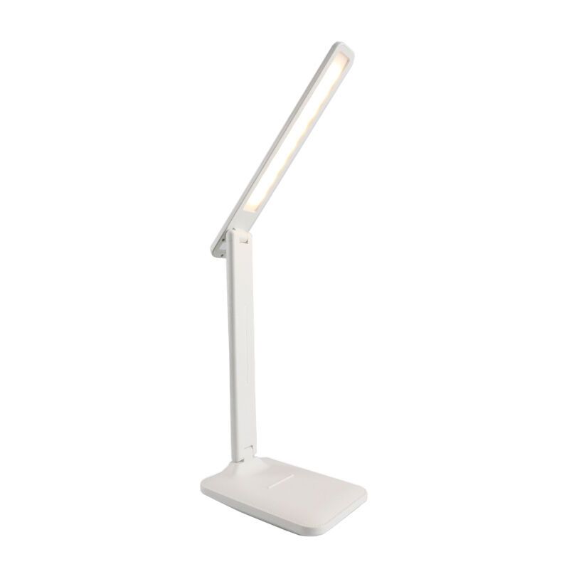 Flexo blanco de plástico, Danila, 5W, color de luz ajustable LED, con regulador táctil Flexo blanco de plástico, Danila, 5W, color de luz ajustable LED, con regulador táctil