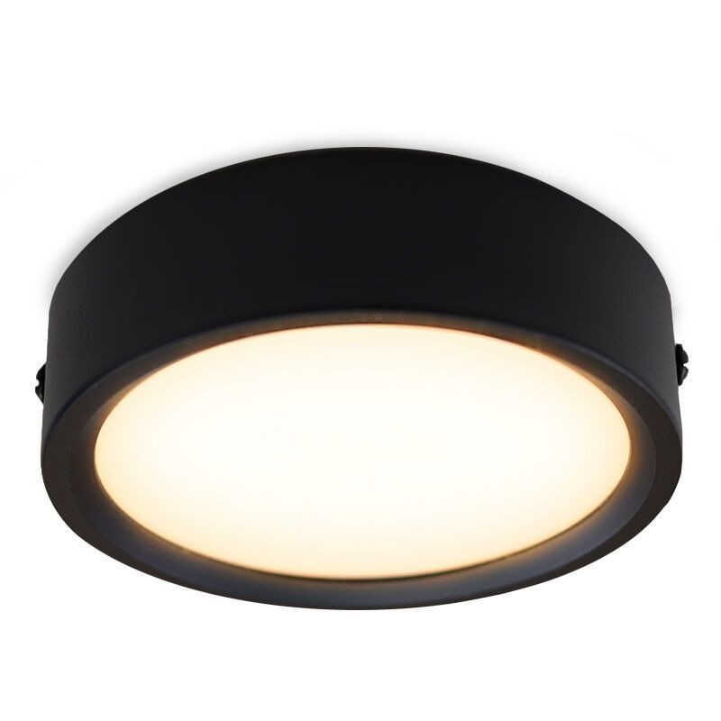 Lámpara de techo negra de aluminio, Aletta, 15W, 3000K LED