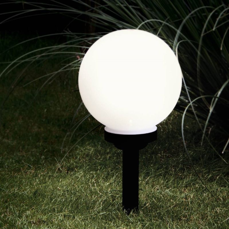 Estaca para jardín negra de plástico, Zora, 0,5W, 3000K LED, IP44, con interruptor