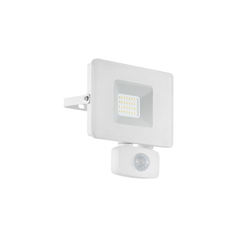Aplique exterior con sensor de movimiento blanco de aluminio, Joey, IP44