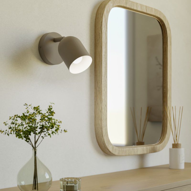 Foco de pared marrón de acero, Tjitte Foco de pared marrón de acero, Tjitte