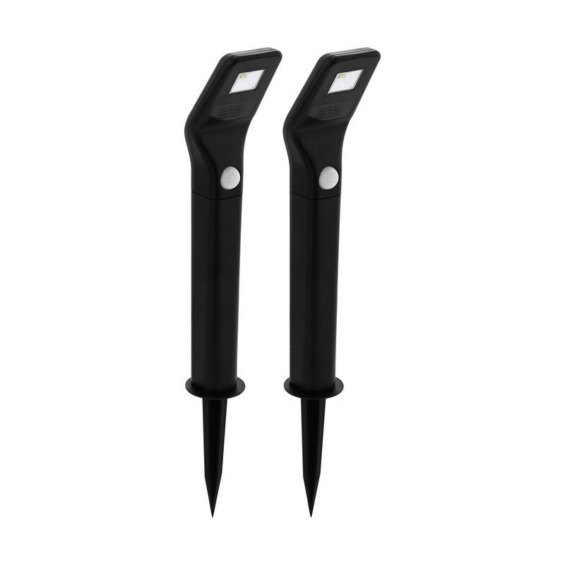 Estaca para jardín negra de plástico, Zora, 1W, 3000K LED, IP44 Estaca para jardín negra de plástico, Zora, 1W, 3000K LED, IP44