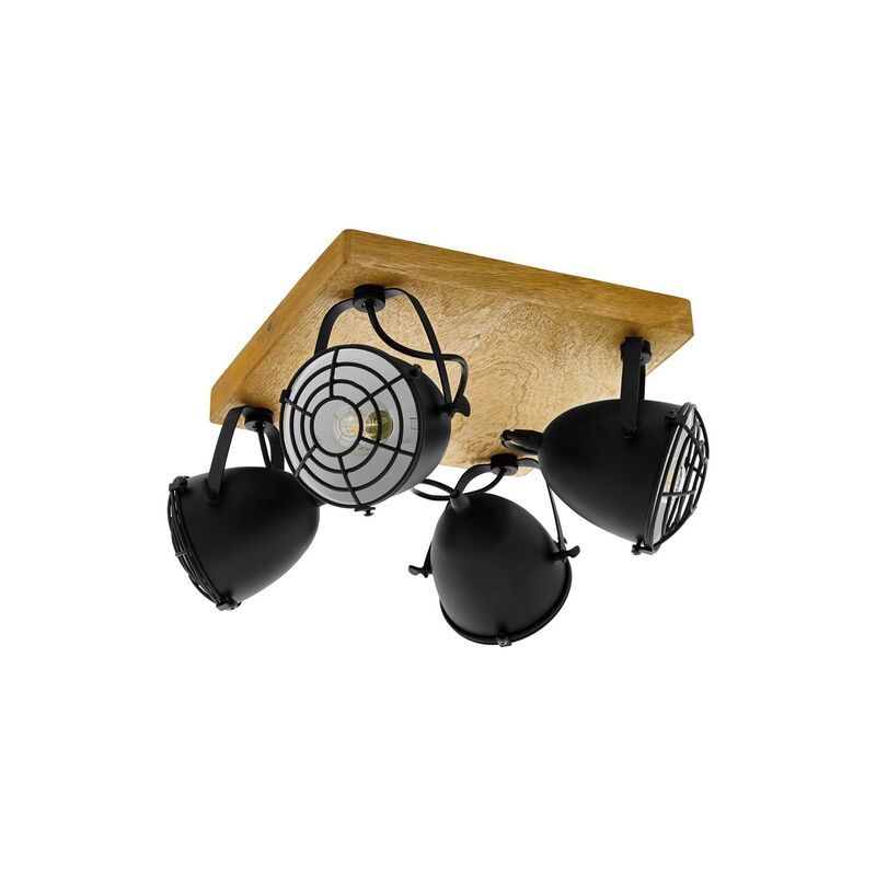 Foco de techo de madera marrón, Pasquale