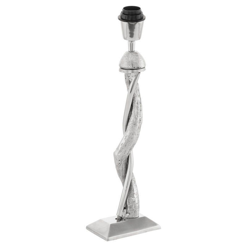Lámpara de mesa sin pantalla níquel de aluminio, Mason, con interruptor