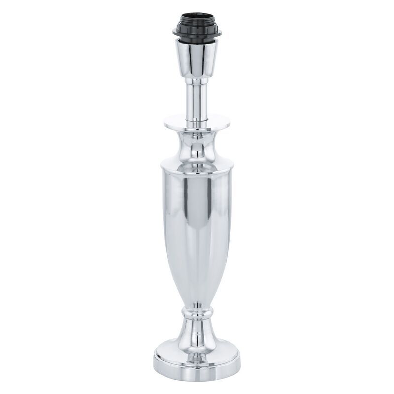 Lámpara de mesa sin pantalla cromada de acero, Mason, con interruptor Lámpara de mesa sin pantalla cromada de acero, Mason, con interruptor