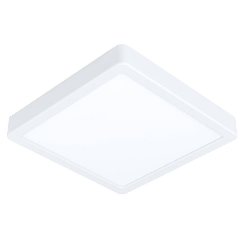 Lámpara de techo inteligente blanca de plástico, Geraldo, 16,5W, ajustable entre luz blanco cálido y frío LED, IP44