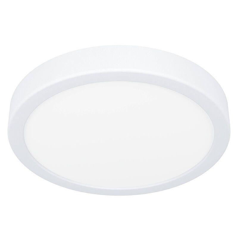 Lámpara de techo baño blanca de plástico, Geraldo, 17W, 3000K LED, IP44