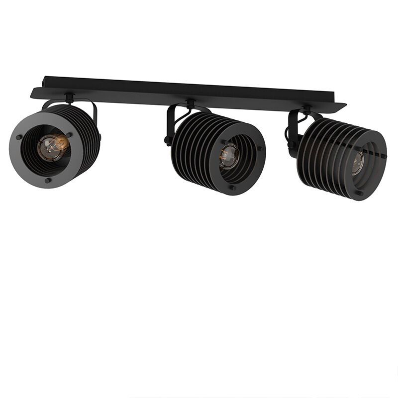 Foco de techo negro de madera, Randy Foco de techo negro de madera, Randy