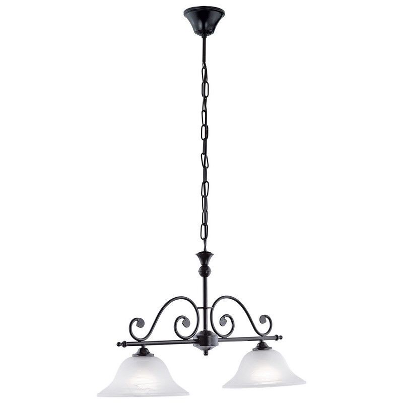 Lámpara colgante blanca de vidrio, Tesse