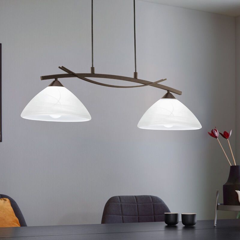 Lámpara colgante marrón de vidrio, Bosena Lámpara colgante marrón de vidrio, Bosena