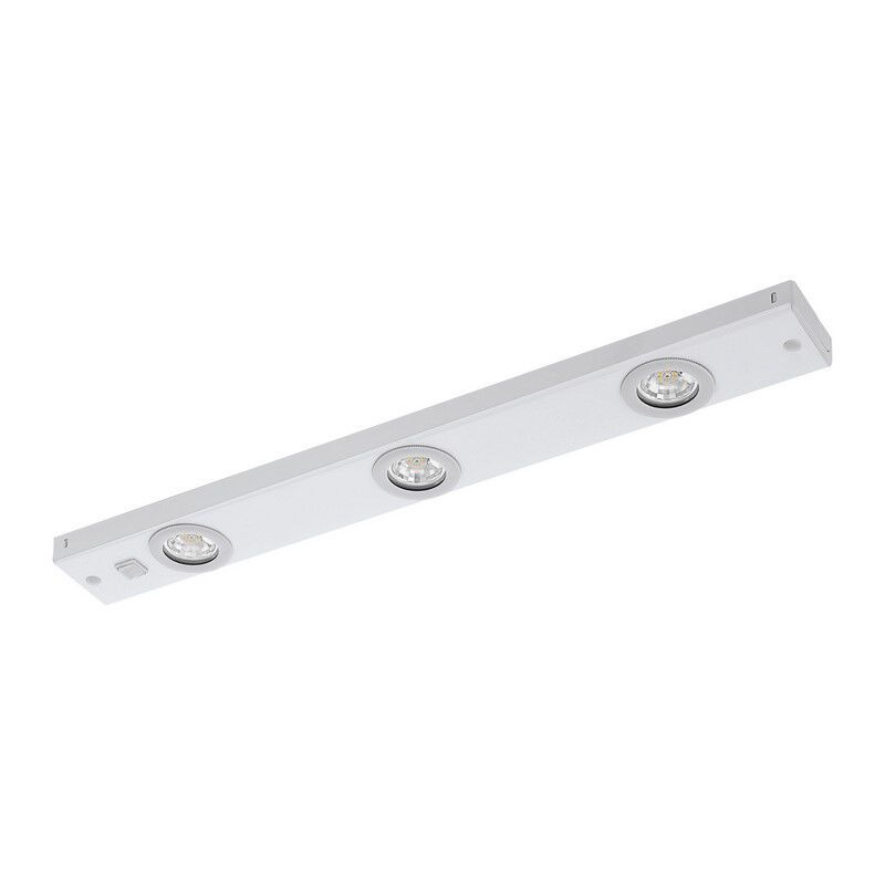 Lámpara de techo blanca de metal, Jary, 2W, 3000K LED, con interruptor