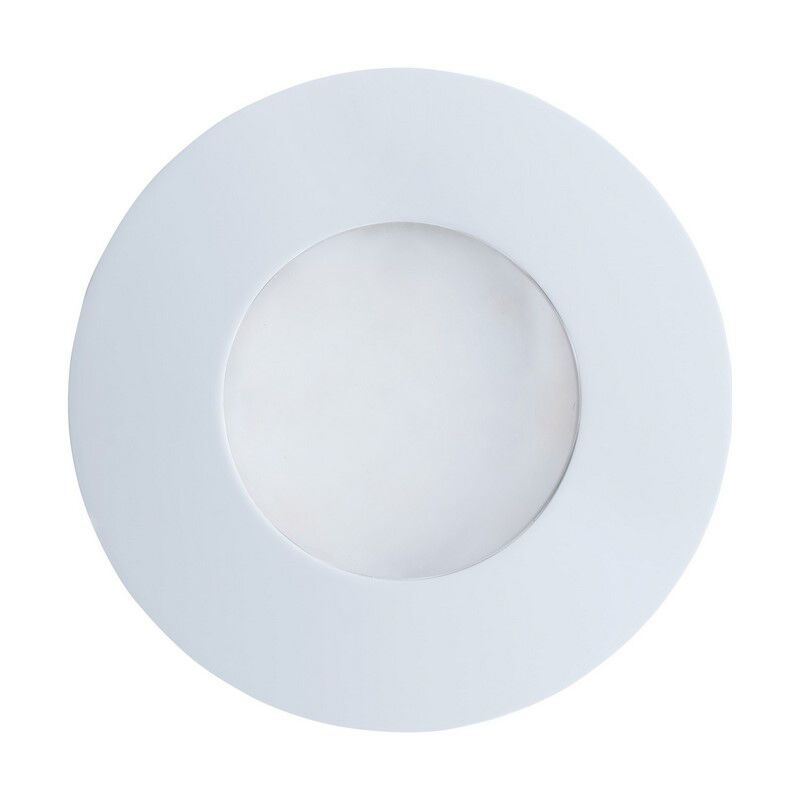 Foco empotrable blanco de vidrio, Margarita, IP65 Foco empotrable blanco de vidrio, Margarita, IP65