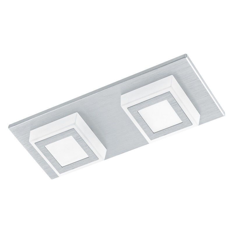Plafón de techo plateado de plástico, Elsien, 3W, 3000K LED