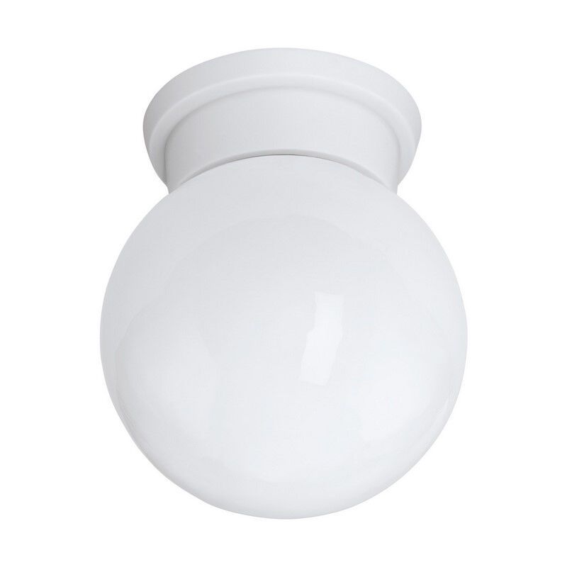 Lámpara de techo blanca de vidrio, Amira Lámpara de techo blanca de vidrio, Amira