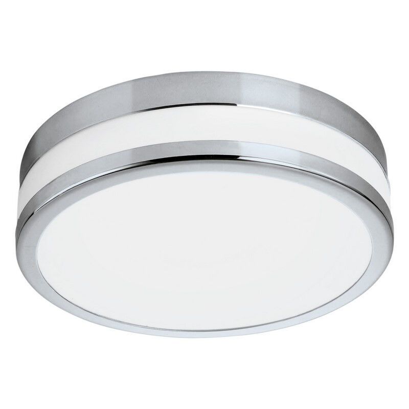 Lámpara de techo cromada de vidrio, Anand, 11W, 3000K LED, IP44