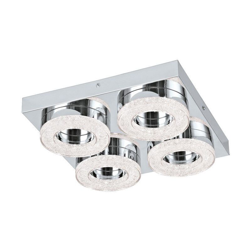 Aplique cromado de plástico, Arjo, 4W, 3000K LED Aplique cromado de plástico, Arjo, 4W, 3000K LED