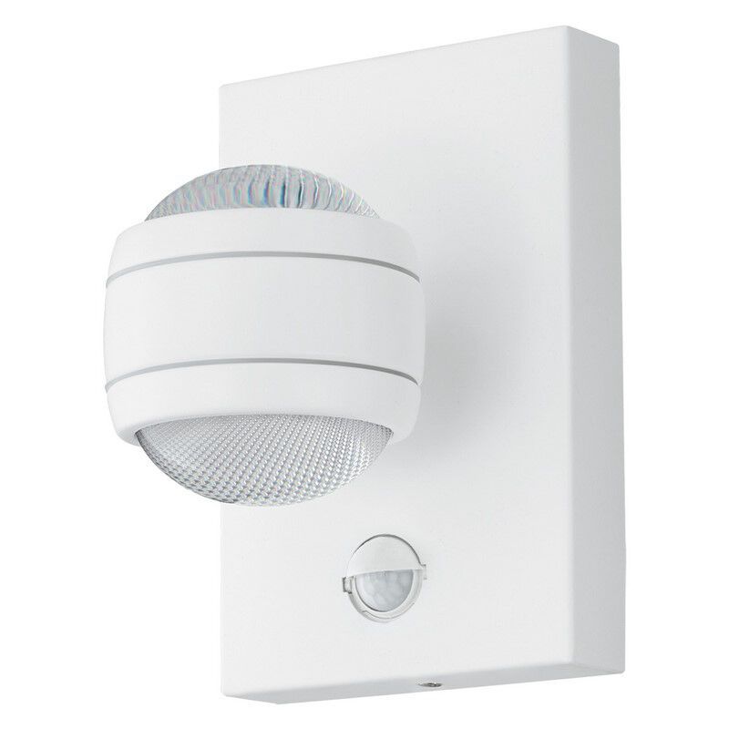 Aplique exterior con sensor de movimiento blanco de plástico, Bastien, IP44