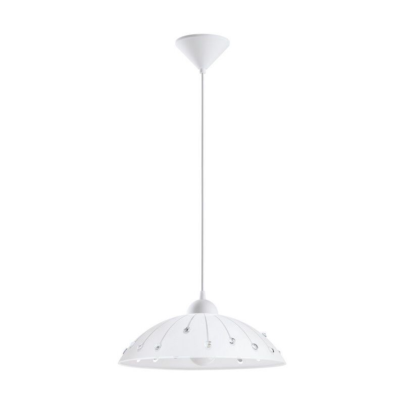 Lámpara colgante blanca de vidrio, Kaj Lámpara colgante blanca de vidrio, Kaj