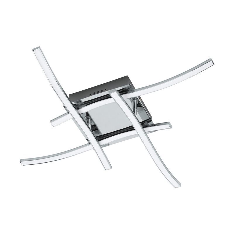 Plafón de techo cromado de aluminio, Yorian, 5W, 3000K LED