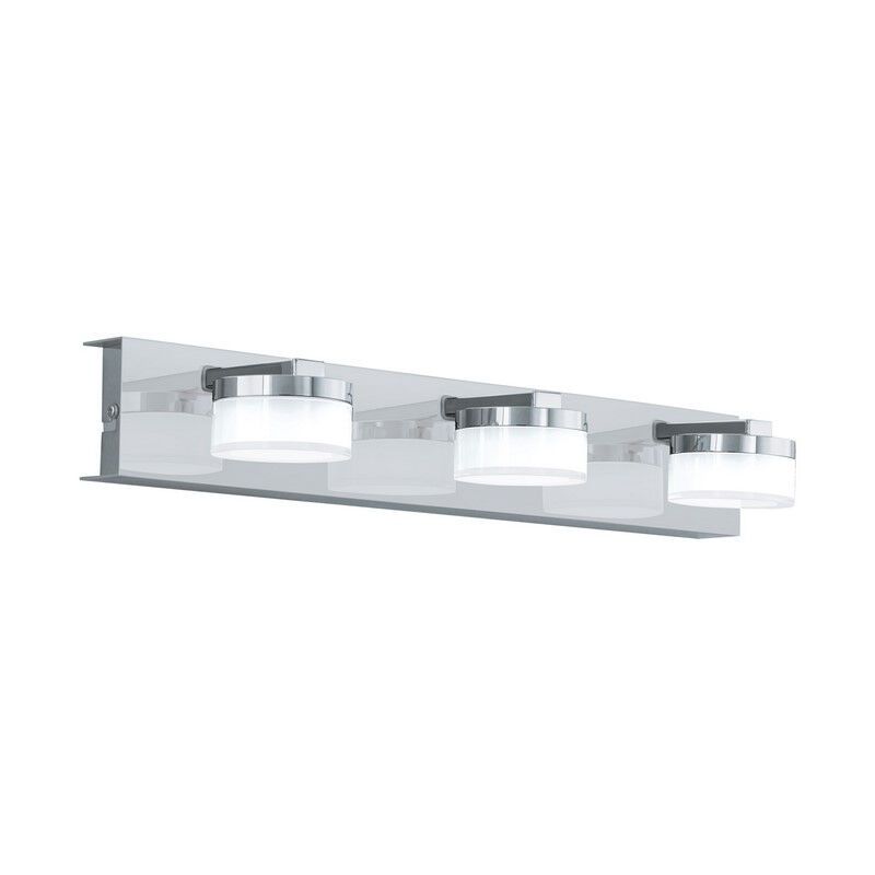 Aplique cromado de plástico, Busra, 7W, 3000K LED, IP44 Aplique cromado de plástico, Busra, 7W, 3000K LED, IP44