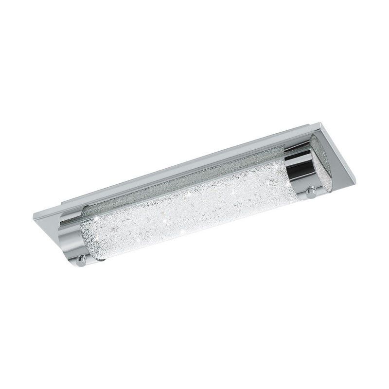 Lámpara de techo cromada de vidrio, Iris, 8W, 4000K LED, IP44