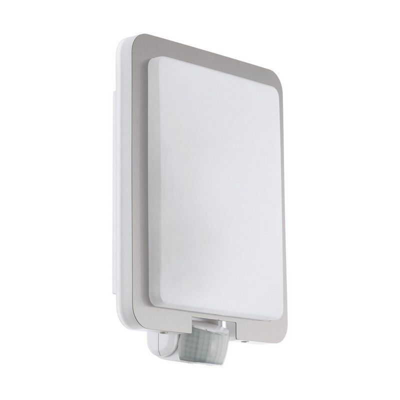 Aplique exterior con sensor de movimiento blanco de plástico, Jayce, IP44