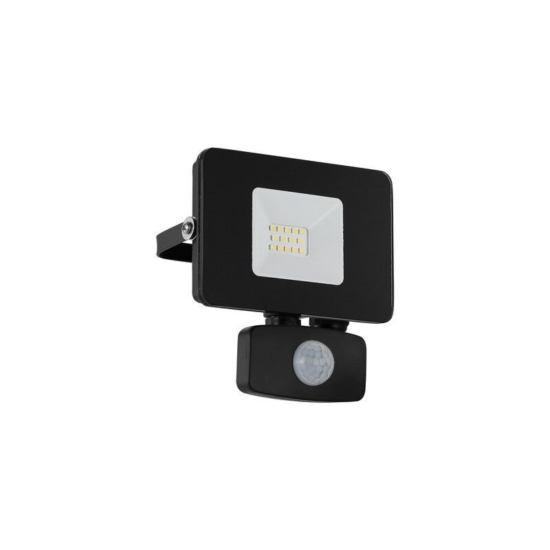 Aplique exterior con sensor de movimiento negro de aluminio, Joey, IP44 Aplique exterior con sensor de movimiento negro de aluminio, Joey, IP44