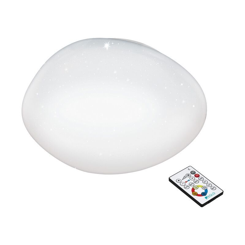 Plafón de techo blanco de acero, Tyrell, 21W, color de luz ajustable LED Plafón de techo blanco de acero, Tyrell, 21W, color de luz ajustable LED