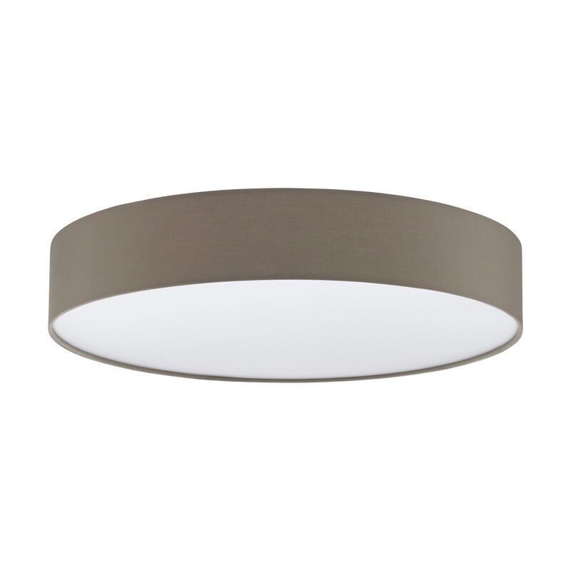 Lámpara de techo gris pardo de plástico, Sila, 40W, ajustable entre luz blanco cálido y frío LED, con mando a distancia