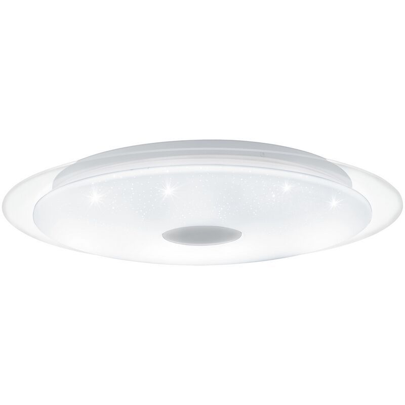 Plafón de techo transparente de acero, Dunya, 36W, color de luz ajustable LED