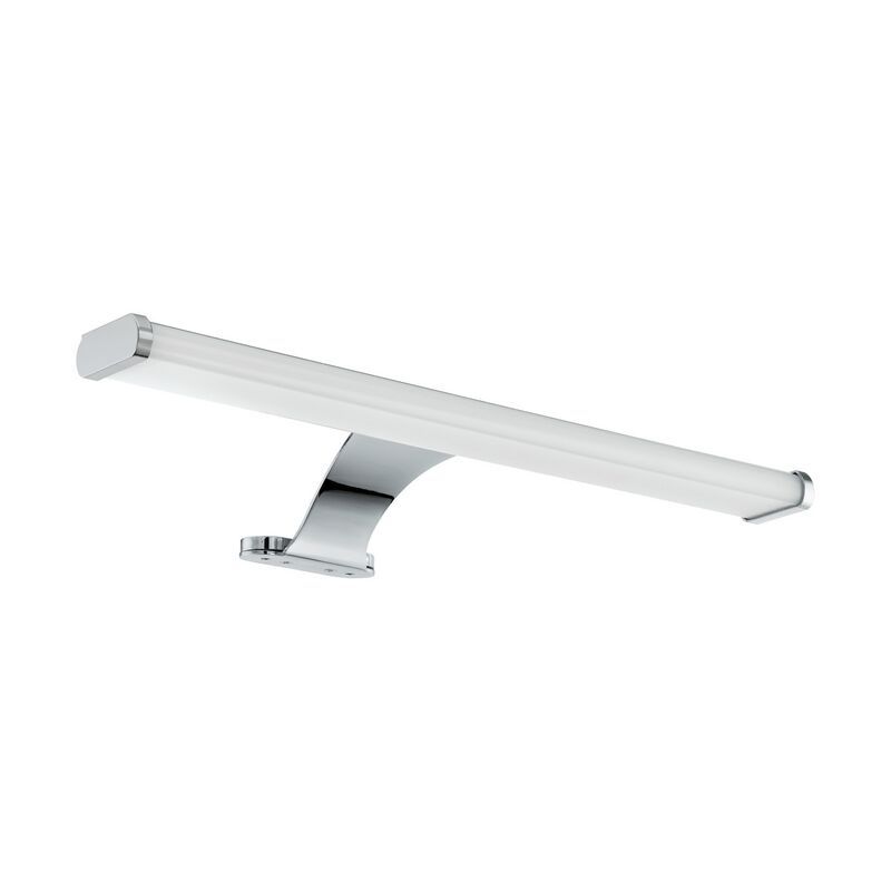Espejo con luces cromado de acero, Yvanka, 6W, 3000K LED, IP44 Espejo con luces cromado de acero, Yvanka, 6W, 3000K LED, IP44
