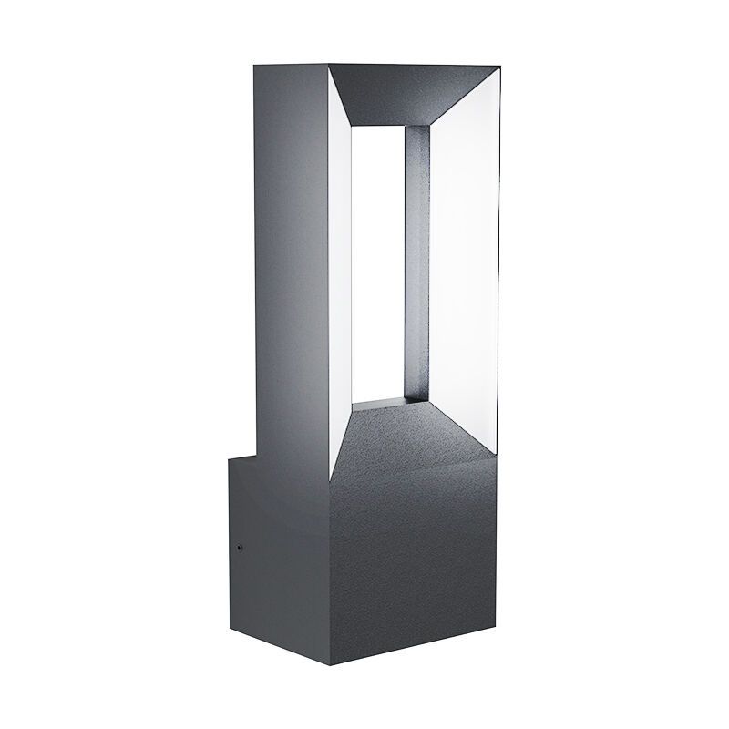 Lámpara exterior negro de aluminio, Larisa, 5W, 3000K LED, IP44